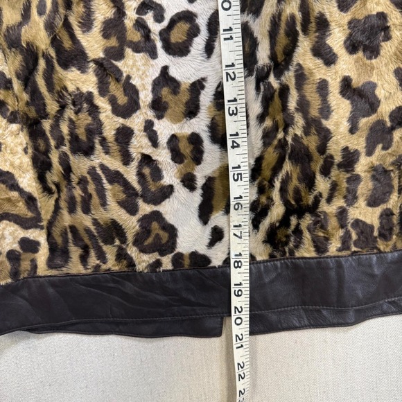 Doncaster Leopard Print Faux Fur Leather Trim Jacket - Picture 10 of 11